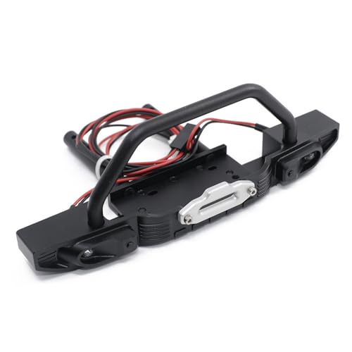 Metall Vorderen und Hinteren Stoßfänger for Licht for Traxxas TRX4 Axial SCX10 1/10 RC Crawler Auto Upgrade Teile(Front) von AFCAHEH