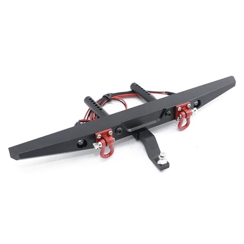 Metall Vorderen und Hinteren Stoßfänger for Licht for Traxxas TRX4 Axial SCX10 1/10 RC Crawler Auto Upgrade Teile(Rear) von AFCAHEH