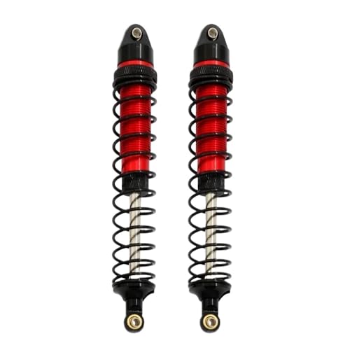 Metall Vorne Und Hinten Stoßdämpfer for Trxs Slash 4X4 ARRMA SENTON 4WD Typhon 1/10 RC Auto Upgrades Teile(RED Rear) von AFCAHEH