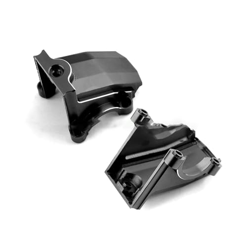 Metall Vorne und Hinten Diff Gehäuse Getriebe Abdeckung for Traxxas 1/5 X-MAXX 6S 8S 1/6 XRT 8S RC Auto Modell Spielzeug Upgrade Teile for DIY(BK) von AFCAHEH