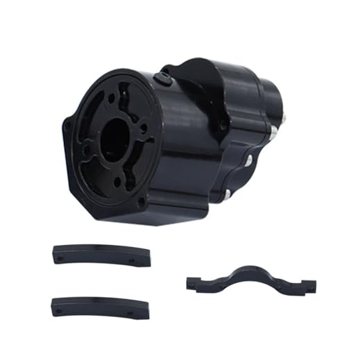 Präfixal Motor Getriebe Übertragung Transfer Fall for 1/10 Axial SCX10 & SCX10 II 90046 RC Crawler Auto(Gearbox Black) von AFCAHEH