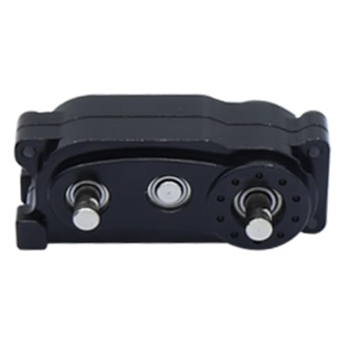 Präfixal Motor Getriebe Übertragung Transfer Fall for 1/10 Axial SCX10 & SCX10 II 90046 RC Crawler Auto(Transfer Case Black) von AFCAHEH