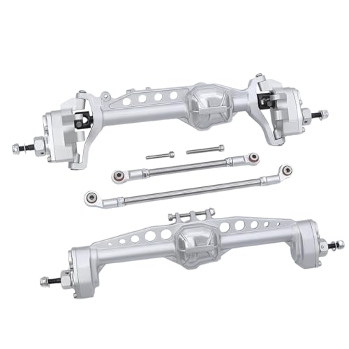 SCX10III Aluminiumlegierung Vorder- und Hinterportalachse Komplett for 1/10 RC Crawler Auto Axial SCX10 III AXI03007 Upgrades Teile(F and R Axle) von AFCAHEH