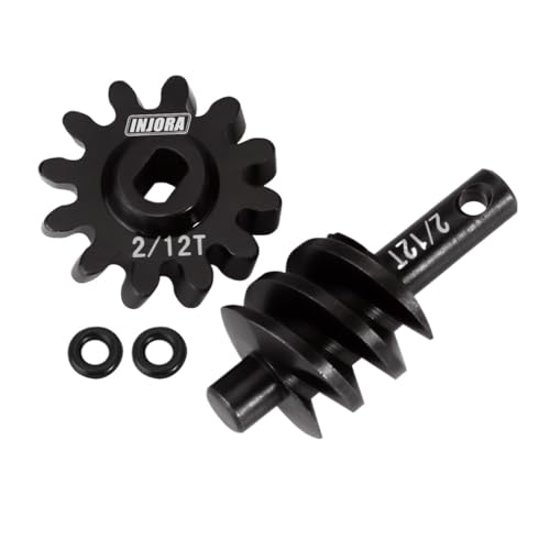 Stahl Overdrive Underdrive Wurm Differential Achse Getriebe 12T 13T 14T 16T for RC Crawler Auto Axial SCX24 Upgrade Teile(Overdrive 12T) von AFCAHEH
