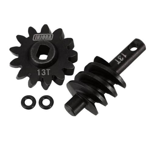Stahl Overdrive Underdrive Wurm Differential Achse Getriebe 12T 13T 14T 16T for RC Crawler Auto Axial SCX24 Upgrade Teile(Overdrive 13T) von AFCAHEH
