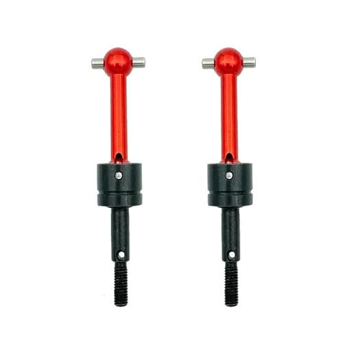 for RC Auto CVD Metall Universal Antriebswelle for 1/10 Tamiya TT-01 TT01 TT-02 TT02 TA04 53792 RC Auto Upgrade Teile(Red 2pcs) von AFCAHEH