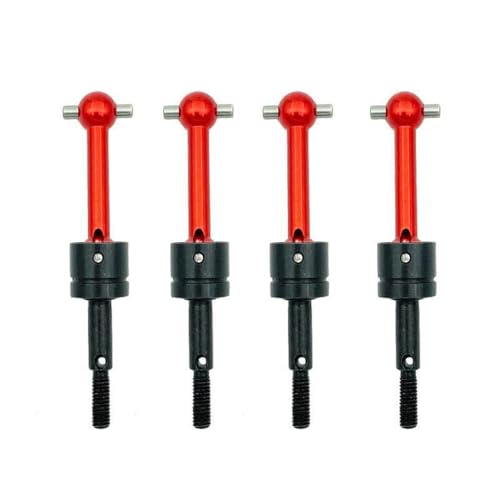 for RC Auto CVD Metall Universal Antriebswelle for 1/10 Tamiya TT-01 TT01 TT-02 TT02 TA04 53792 RC Auto Upgrade Teile(Red 4pcs) von AFCAHEH
