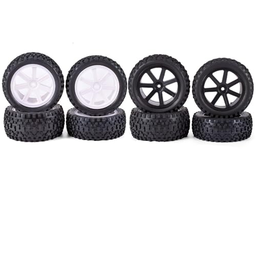 for RC-Autoräder und -Reifen im Maßstab 1/10, 12 mm Sechskant, for 144001 124019 12428 124017 124016 124018, Redcat, HSP, HPI, Traxxas, Upgrade-Teile(Rood) von AFCAHEH