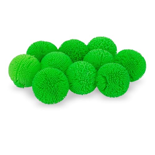 AFH Wuschelball | Anti Stressball | 10er Set | Knautschball | Stressball (Grün) von AFH Webshop