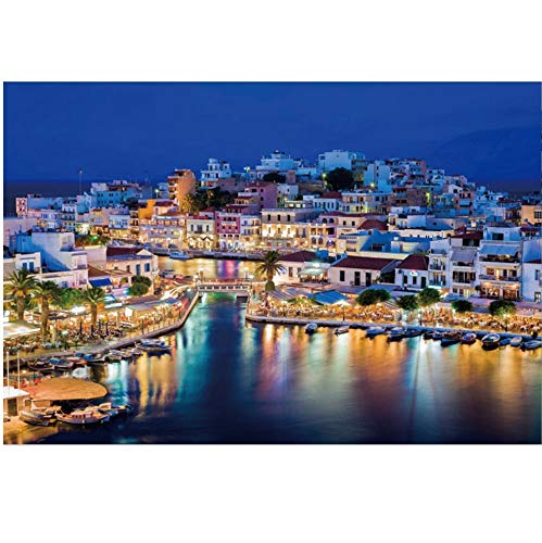 100 Teile Berühmte Insel Kreta Puzzle für Erwachsene DIY Charmante Nachtlandschaft Puzzles Spielzeug Cartoon 45,5 x 35,5CM 100 Teile Berühmte Insel Kreta Puzzle für Erwachsene DIY Charmante Nachtlandschaft Puzzles Spielzeug Cartoon 45,5 x 35,5CM von AFHMZ
