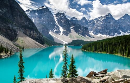 100-teiliges Puzzle, DIY-Holzpuzzle, Moderne Wohnkultur, Kunst, Intelligenzspiel, einzigartiges Geschenk, Moraine Lake, Landschaften, 45,5 x 35,5 cm 100-teiliges Puzzle, DIY-Holzpuzzle, Moderne Wohnkultur, Kunst, Intelligenzspiel, einzigartiges Geschenk, Moraine Lake, Landschaften, 45,5 x 35,5 cm von AFHMZ