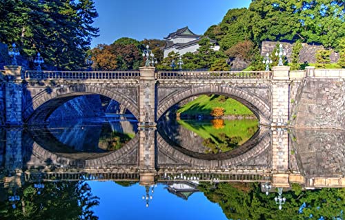 100-teiliges Puzzle, Kunstwerk, Naturlandschaften, Brücke, Japan, Tokio, Doppelbrücke, Verbotene Stadt, 45,5 x 35,5 cm 100-teiliges Puzzle, Kunstwerk, Naturlandschaften, Brücke, Japan, Tokio, Doppelbrücke, Verbotene Stadt, 45,5 x 35,5 cm von AFHMZ