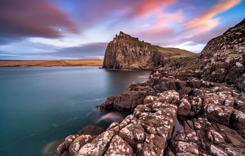1000 Teile, DIY-Puzzle, kreative Unterhaltung, Geschenk, Spaß, Klassische Puzzles, Skye, Duntulm Castle Island, Landschaften, 70 x 50 cm 1000 Teile, DIY-Puzzle, kreative Unterhaltung, Geschenk, Spaß, Klassische Puzzles, Skye, Duntulm Castle Island, Landschaften, 70 x 50 cm von AFHMZ