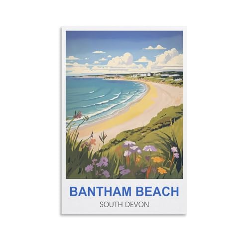 1000-teilige Puzzles, Bantham Beach South Devon Puzzles 1000 Teile für Erwachsene Malpuzzle 1000 Teile DIY Anspruchsvolle Puzzles für Erwachsene 70x50cm von AFHMZ