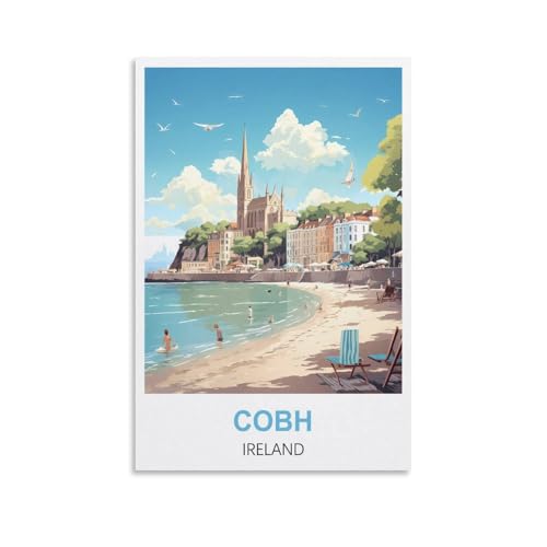 1000-teilige Puzzles, Cobh, Irland-Poster, Puzzles 1000 Teile für Erwachsene, Malpuzzle 1000 Teile, anspruchsvolle DIY-Puzzles für Erwachsene, 38 x 26 cm von AFHMZ