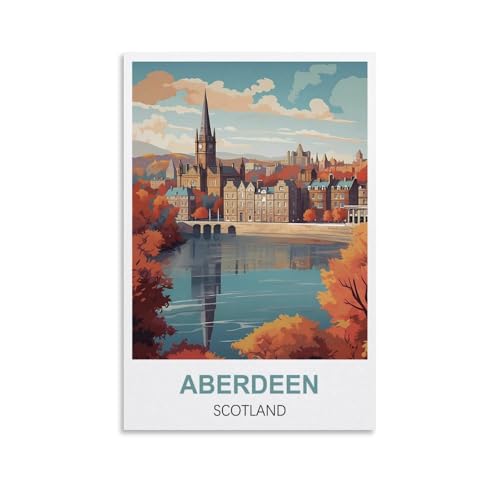 1000-teiliges Puzzle, Aberdeen, Schottland-Poster für Kinder und Erwachsene, personalisiertes Puzzle-Spiel zum Zusammenbauen, 70 x 50 cm von AFHMZ
