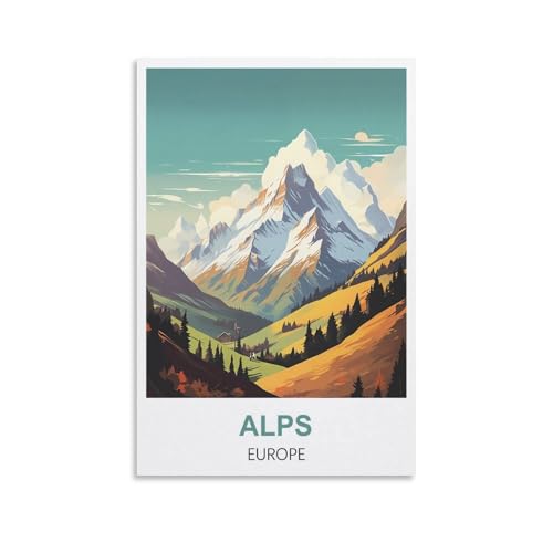 1000-teiliges Puzzle, Alpen-Europa-Poster-Puzzle, 1000-teiliges Holzpuzzle, Lernspielzeug für Erwachsene und Kinder, Familien-Dekompressionsspiel, 38 x 26 cm 1000-teiliges Puzzle, Alpen-Europa-Poster-Puzzle, 1000-teiliges Holzpuzzle, Lernspielzeug für Erwachsene und Kinder, Familien-Dekompressionsspiel, 38 x 26 cm von AFHMZ
