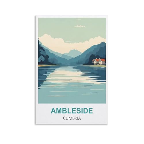 1000-teiliges Puzzle, Ambleside Cumbria für Kinder und Erwachsene, personalisiertes Puzzle-Spiel zum Zusammensetzen, 70 x 50 cm 1000-teiliges Puzzle, Ambleside Cumbria für Kinder und Erwachsene, personalisiertes Puzzle-Spiel zum Zusammensetzen, 70 x 50 cm von AFHMZ