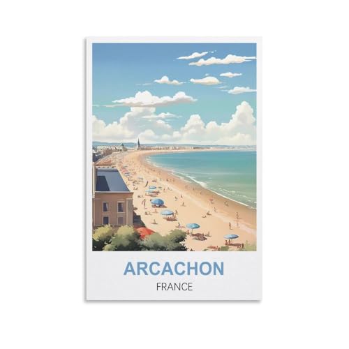1000-teiliges Puzzle, Arcachon, Frankreich-Poster für Kinder und Erwachsene, personalisiertes Puzzle-Spiel zum Zusammenbauen, 70 x 50 cm von AFHMZ