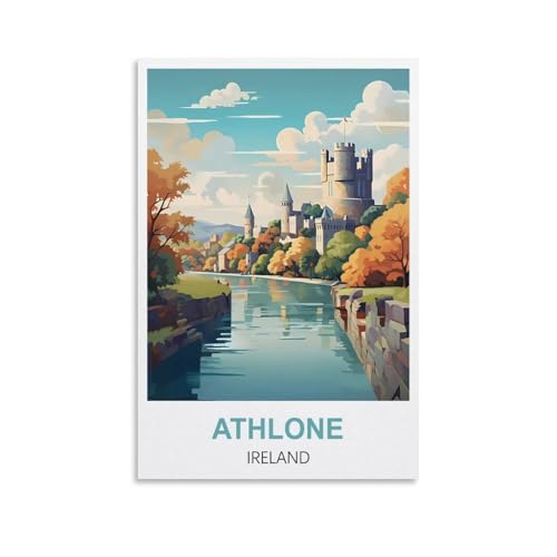 1000-teiliges Puzzle, Athlone, Irland, für Kinder und Erwachsene, personalisiertes Puzzle-Spiel zum Zusammenbauen, 70 x 50 cm von AFHMZ