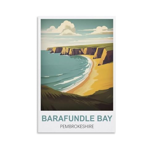 1000-teiliges Puzzle, Barafundle Bay, Pembrokeshire, für Kinder und Erwachsene, personalisiertes Puzzle-Spiel zum Zusammensetzen, 52 x 38 cm von AFHMZ