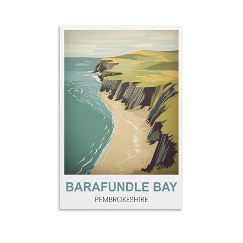1000-teiliges Puzzle, Barafundle Bay, Pembrokeshire, für Kinder und Erwachsene, personalisiertes Puzzle-Spiel zum Zusammensetzen, 70 x 50 cm von AFHMZ