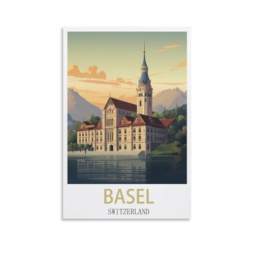 1000-teiliges Puzzle, Basel, Schweiz-Poster für Kinder und Erwachsene, personalisiertes Puzzle-Spiel zum Zusammenbauen, 70 x 50 cm von AFHMZ