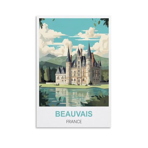 1000-teiliges Puzzle, Beauvais, Frankreich-Poster für Erwachsene, Lernspiel, Herausforderungsspielzeug, 1000-teiliges Puzzle für Erwachsene und Kinder, 38 x 26 cm von AFHMZ