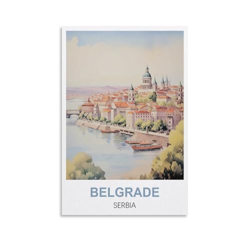1000-teiliges Puzzle, Belgrad, Serbien, Poster für Erwachsene, Lernspiel, Herausforderungsspielzeug, 1000-teiliges Puzzle für Erwachsene und Kinder, 70 x 50 cm von AFHMZ