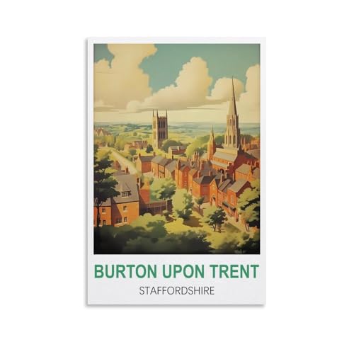 1000-teiliges Puzzle, Burton Upon Trent, Staffordshire, Puzzle, 1000 Teile, Papierpuzzle, Lernspielzeug für Erwachsene und Kinder, Familien-Dekompressionsspiel, 38 x 26 cm von AFHMZ
