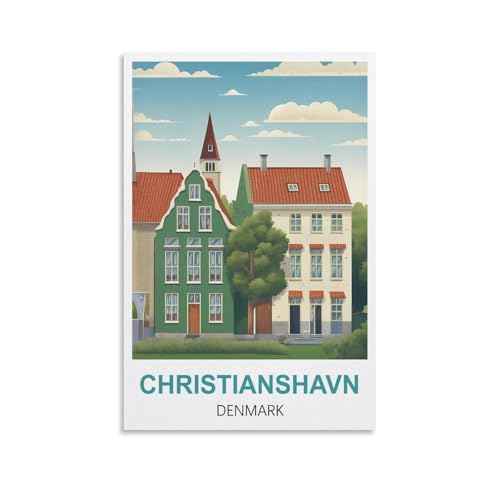 1000-teiliges Puzzle, Christianshavn, Dänemark, für Kinder und Erwachsene, personalisiertes Puzzle-Spiel zum Zusammensetzen, 70 x 50 cm von AFHMZ