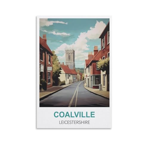 1000-teiliges Puzzle, Coalville Leicestershire Puzzle, 1000-teiliges Holzpuzzle, Lernspielzeug für Erwachsene und Kinder, Familien-Dekompressionsspiel, 52 x 38 cm von AFHMZ