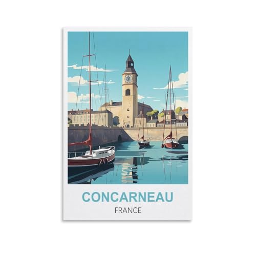1000-teiliges Puzzle, Concarneau, Frankreich, Poster-Puzzle, 1000-teiliges Holzpuzzle, Lernspielzeug für Erwachsene und Kinder, Familien-Dekompressionsspiel, 38 x 26 cm 1000-teiliges Puzzle, Concarneau, Frankreich, Poster-Puzzle, 1000-teiliges Holzpuzzle, Lernspielzeug für Erwachsene und Kinder, Familien-Dekompressionsspiel, 38 x 26 cm von AFHMZ