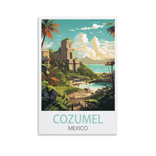 1000-teiliges Puzzle, Cozumel, Mexiko-Poster für Kinder und Erwachsene, personalisiertes Puzzle-Spiel zum Zusammenbauen, 70 x 50 cm von AFHMZ