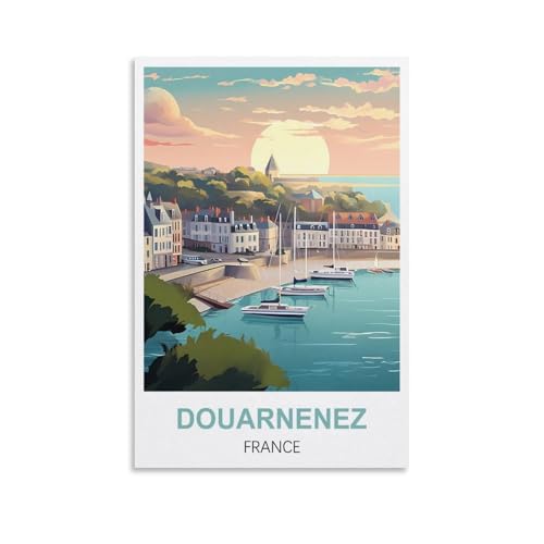 1000-teiliges Puzzle, Douarnenez, Frankreich, Poster aus Papierpuzzles, geeignet für Erwachsene, Kinder und Familien, Stressabbau-Puzzlespiele, 70 x 50 cm von AFHMZ
