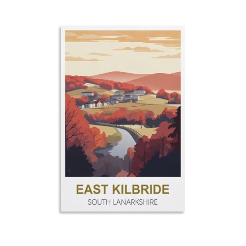 1000-teiliges Puzzle, East Kilbride, South Lanarkshire, für Erwachsene, Lernspiel, Herausforderungsspielzeug, 1000-teiliges Puzzle für Erwachsene und Kinder, 38 x 26 cm von AFHMZ