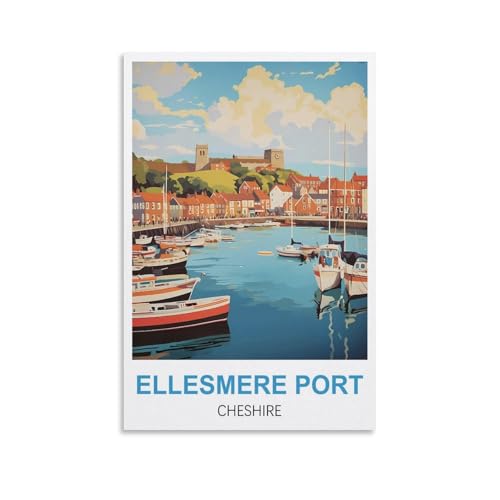 1000-teiliges Puzzle, Ellesmere Port Cheshire Puzzle, 1000-teiliges Holzpuzzle, Lernspielzeug für Erwachsene und Kinder, Familien-Dekompressionsspiel, 38 x 26 cm von AFHMZ