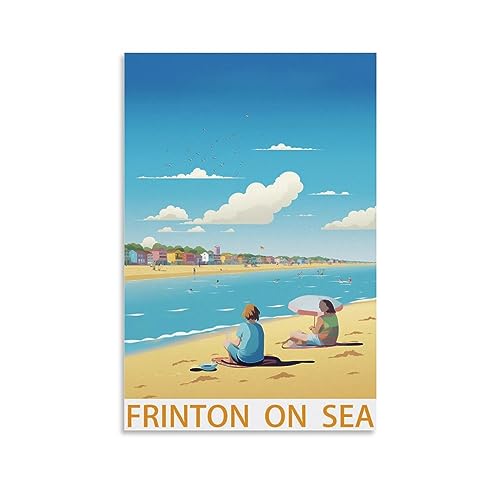 1000-teiliges Puzzle, Frinton on Sea Beach, 1000-teiliges Puzzle für Erwachsene – anspruchsvolles Denkspiel für Erwachsene, 38 x 26 cm von AFHMZ