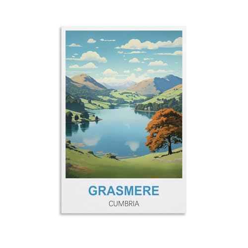 1000-teiliges Puzzle, Grasmere Cumbria-Puzzle, 1000-teiliges Holzpuzzle, Lernspielzeug für Erwachsene und Kinder, Familien-Dekompressionsspiel, 38 x 26 cm 1000-teiliges Puzzle, Grasmere Cumbria-Puzzle, 1000-teiliges Holzpuzzle, Lernspielzeug für Erwachsene und Kinder, Familien-Dekompressionsspiel, 38 x 26 cm von AFHMZ