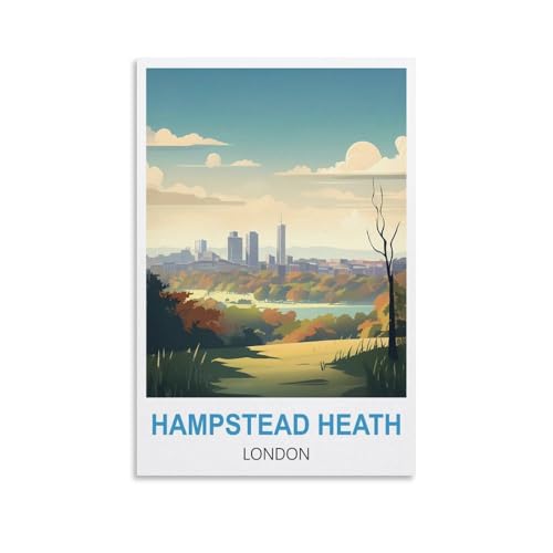 1000-teiliges Puzzle, Hampstead Heath, London, für Kinder und Erwachsene, personalisiertes Puzzle-Spiel zum Zusammensetzen, 70 x 50 cm von AFHMZ