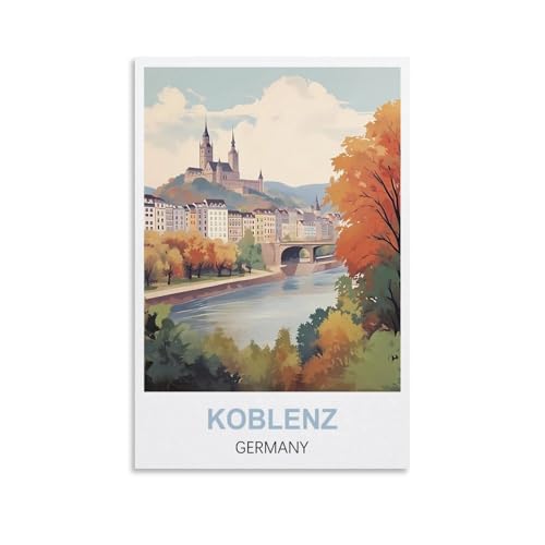 1000-teiliges Puzzle, Koblenz, Deutschland-Poster für Kinder und Erwachsene, personalisiertes Puzzle-Spiel zum Zusammenbauen, 70 x 50 cm von AFHMZ