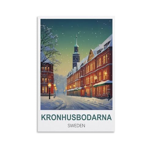 1000-teiliges Puzzle, Kronhusbodarna, Schweden, für Kinder und Erwachsene, personalisiertes Puzzle-Spiel zum Zusammenbauen, 70 x 50 cm von AFHMZ