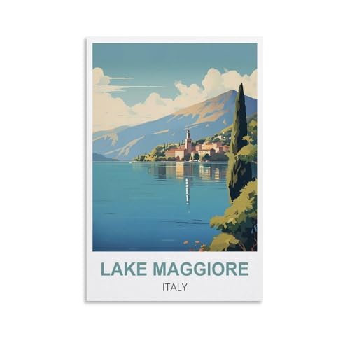 1000-teiliges Puzzle, Lago Maggiore, Italien, Poster-Puzzle, 1000 Teile, Papierpuzzle, Lernspielzeug für Erwachsene und Kinder, Familien-Dekompressionsspiel, 52 x 38 cm von AFHMZ