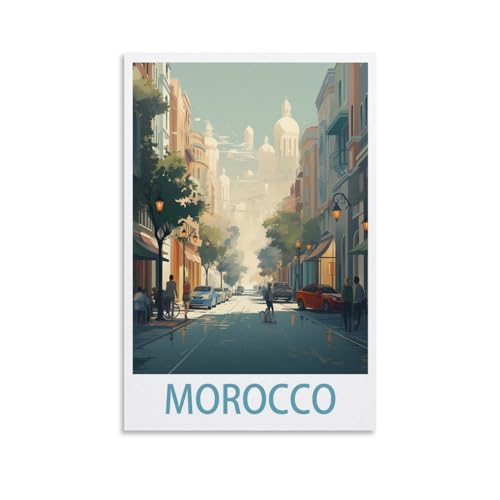 1000-teiliges Puzzle, Marokko-Poster, Puzzles für Erwachsene, Kunstwerk, Hauswanddekoration, anspruchsvolles Puzzle für Familienspiele, 70 x 50 cm von AFHMZ