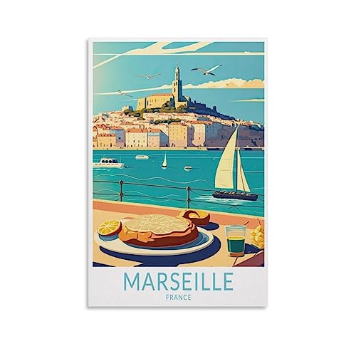 1000-teiliges Puzzle, Marseille, französische Küste für Kinder und Erwachsene, personalisiertes Puzzle-Spiel zum Zusammensetzen, 70 x 50 cm von AFHMZ