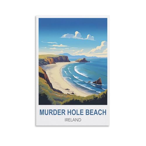 1000-teiliges Puzzle, Murder Hole Beach, Irland, anspruchsvolles, schwieriges Puzzle, Lernspiel, Puzzles, Geschenke für Erwachsene, 70 x 50 cm von AFHMZ