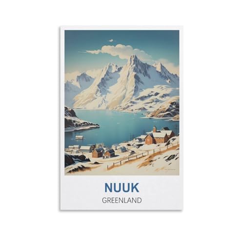 1000-teiliges Puzzle, Nuuk Grönland Poster Puzzle 1000-teiliges Holzpuzzle Lernspielzeug für Erwachsene und Kinder Familien-Dekompressionsspiel 38 x 26 cm 1000-teiliges Puzzle, Nuuk Grönland Poster Puzzle 1000-teiliges Holzpuzzle Lernspielzeug für Erwachsene und Kinder Familien-Dekompressionsspiel 38 x 26 cm von AFHMZ