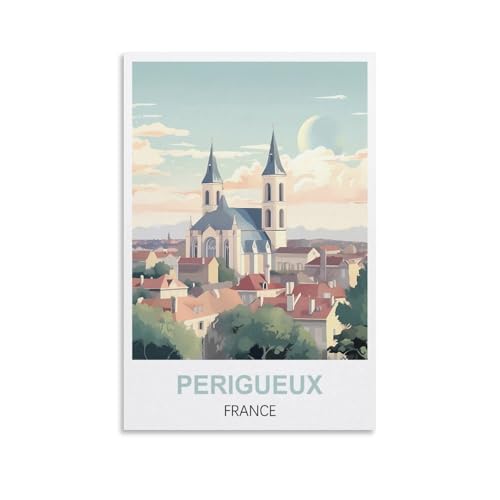 1000-teiliges Puzzle, Perigueux, Frankreich, Poster-Puzzle, 1000-teiliges Holzpuzzle, Lernspielzeug für Erwachsene und Kinder, Familien-Dekompressionsspiel, 38 x 26 cm von AFHMZ
