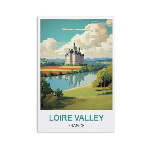 1000-teiliges Puzzle, Poster des Loiretals in Frankreich für Erwachsene, Lernspiel, Herausforderungsspielzeug, 1000-teiliges Puzzle für Erwachsene und Kinder, 70 x 50 cm von AFHMZ