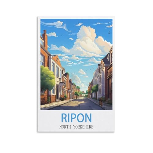 1000-teiliges Puzzle, Ripon North Yorkshire Poster Puzzle 1000-teiliges Holzpuzzle Lernspielzeug für Erwachsene und Kinder, Familien-Dekompressionsspiel, 38 x 26 cm 1000-teiliges Puzzle, Ripon North Yorkshire Poster Puzzle 1000-teiliges Holzpuzzle Lernspielzeug für Erwachsene und Kinder, Familien-Dekompressionsspiel, 38 x 26 cm von AFHMZ